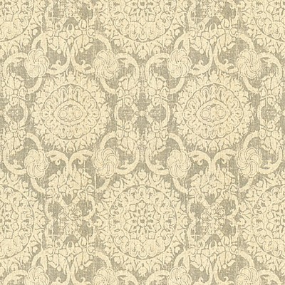 Фото Ткань портьерная с рисунком - Завиток - стиль Английский - Серый - Купить в Интернет-магазине