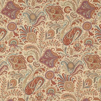 Фото Ткань портьерная с рисунком - Пейсли - стиль Английский - Купить в Интернет-магазине