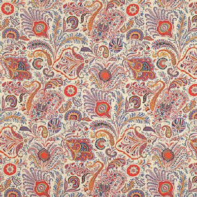 Фото Ткань портьерная с рисунком - Пейсли - стиль Английский - Купить в Интернет-магазине
