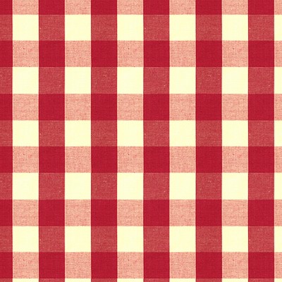 Фото Ткань портьерная с рисунком - Клетка - стиль Английский - Красная - Купить в Интернет-магазине