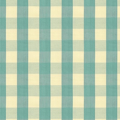 Фото Ткань портьерная с рисунком - Клетка - стиль Английский - Бирюзовая - Купить в Интернет-магазине
