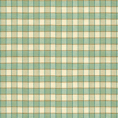 Фото Ткань портьерная с рисунком - Клетка - стиль Английский - Зеленая - Купить в Интернет-магазине
