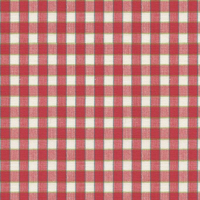 Фото Ткань портьерная с рисунком - Клетка - стиль Английский - Красная - Купить в Интернет-магазине