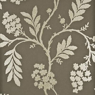 Фото Обои с рисунком - Растение - стиль Английская классика - Черные - Купить в Интернет-магазине