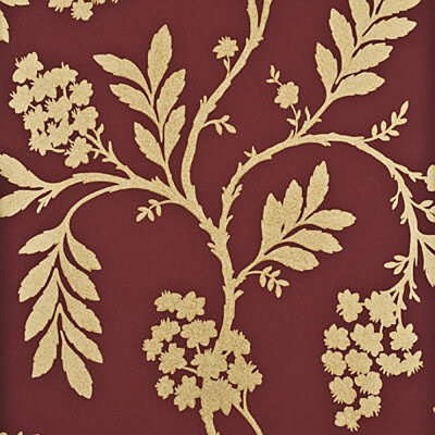 Фото Обои с рисунком - Растение - стиль Английская классика - Малиновые - Купить в Интернет-магазине