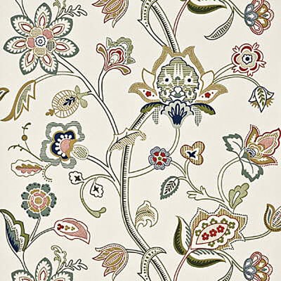 Фото Обои с рисунком - Цветы - стиль Английская классика - Кремовые - Купить в Интернет-магазине