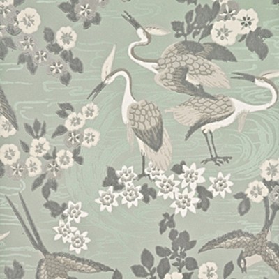 Фото Обои с рисунком - Анималистический принт - стиль Английская классика - Бирюзовые - Купить в Интернет-магазине