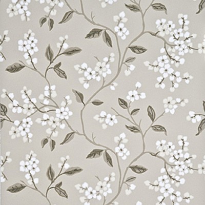 Фото Обои с рисунком - Растение - стиль Английская классика - Серые - Купить в Интернет-магазине