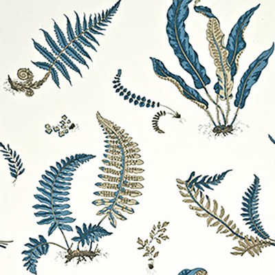 Фото Обои с рисунком - Растение - стиль Английская классика - Белые - Купить в Интернет-магазине