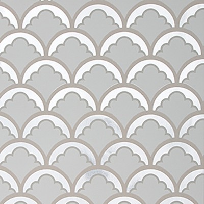 Фото Обои с рисунком - Орнамент - стиль Английская классика - Серебристые - Купить в Интернет-магазине