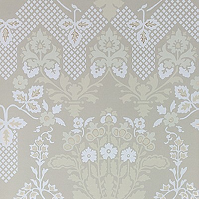 Фото Обои с рисунком - Дамаск - стиль Английская классика - Серые - Купить в Интернет-магазине
