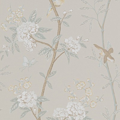 Фото Обои с рисунком - Растение - стиль Английская классика - Серые - Купить в Интернет-магазине