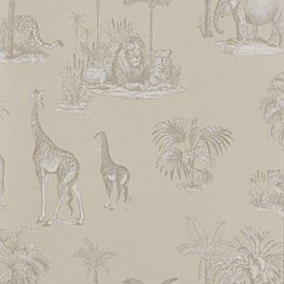 Фото Обои с рисунком - Крупный декор - стиль Английская классика - Светло-коричневые - Купить в Интернет-магазине