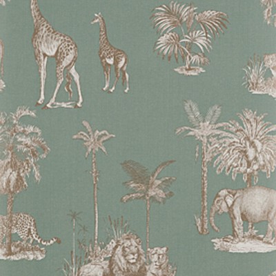 Фото Обои с рисунком - Крупный декор - стиль Английская классика - Бирюзовые - Купить в Интернет-магазине