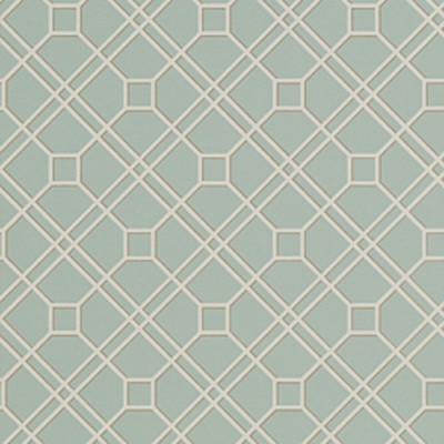 Фото Обои с рисунком - Клетка - стиль Английская классика - Бирюзовые - Купить в Интернет-магазине