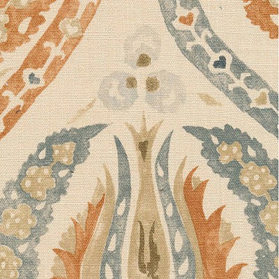 Фото Ткань портьерная с рисунком - Орнамент - стиль Английский - Кремовый - Купить в Интернет-магазине