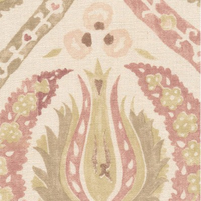 Фото Ткань портьерная с рисунком - Орнамент - стиль Английский - Розовый - Купить в Интернет-магазине