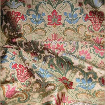 Фото Ткань портьерная с рисунком - Дамаск - стиль Английский - Бежевый - Купить в Интернет-магазине