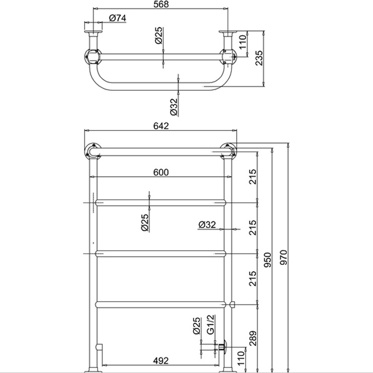Фото Полотенцесушитель - стиль Современный - Купить в Интернет-магазине