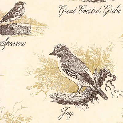 Фото Обои с рисунком - Крупный декор - стиль Английская классика - Кремовые - Купить в Интернет-магазине