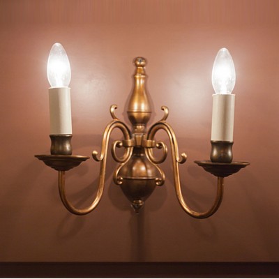 Фото Бра, светильник настенный - стиль Английская классика - Металлический - В наличии - Купить в Интернет-магазине