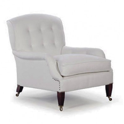 Фото Кресло обитое - стиль Английская классика - Для гостиной - удобное кресло производства США - George Smith - Yorkshire tradition - Купить в Интернет-магазине