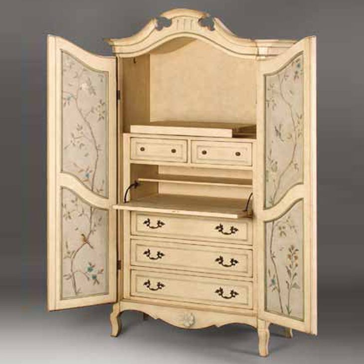 Фото ТВ шкаф - стиль Европейская эклектика - Для спальни - Купить в Интернет-магазине