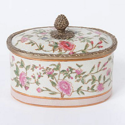 Фото Шкатулкa декоративная - стиль Классический - Керамическая - Купить в Интернет-магазине