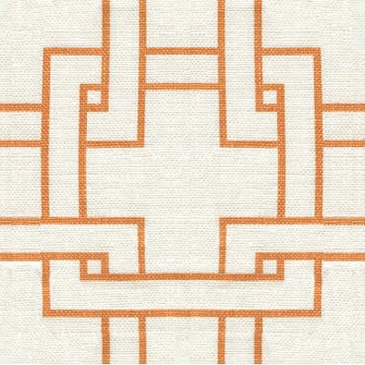 Фото Ткань портьерная с рисунком - Орнамент - стиль Современный - Белый - Купить в Интернет-магазине