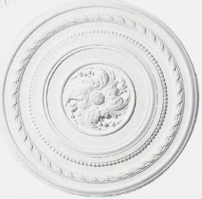 Фото Розетка потолочная гипсовая - стиль Английский - Купить в Интернет-магазине
