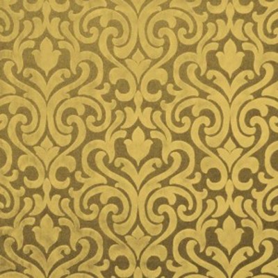 Фото Ткань портьерная с рисунком - Дамаск - стиль Английский - Желтый - Купить в Интернет-магазине