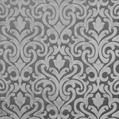 Фото Ткань портьерная с рисунком - Дамаск - стиль Английский - Серый - Купить в Интернет-магазине