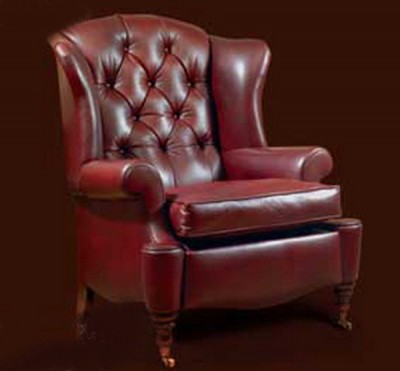 Фото Кресло обитое - стиль Английская классика - Для кабинета - удобное кресло производства США - Wade - Richmond Leather - Купить в Интернет-магазине