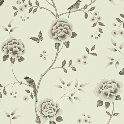 Фото Обои с рисунком - Анималистический принт - стиль Английская классика - Светло-серые - Купить в Интернет-магазине