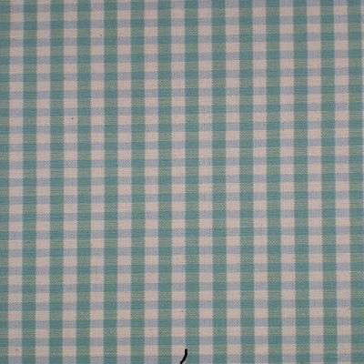 Фото Ткань портьерная с рисунком - Клетка - стиль Английский - Бирюзовая - Купить в Интернет-магазине