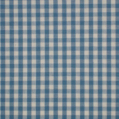 Фото Ткань портьерная с рисунком - Клетка - стиль Английский - Синяя - Купить в Интернет-магазине