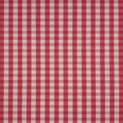 Фото Ткань портьерная с рисунком - Клетка - стиль Английский - Красная - Купить в Интернет-магазине