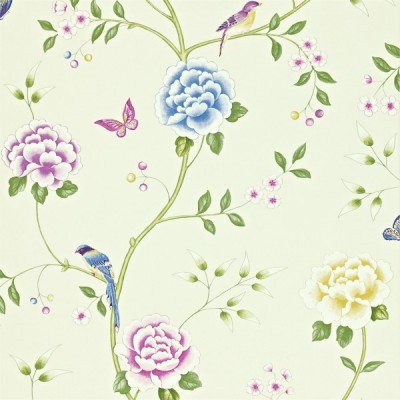 Фото Обои с рисунком - Анималистический принт - стиль Английская классика - Зеленые - Купить в Интернет-магазине