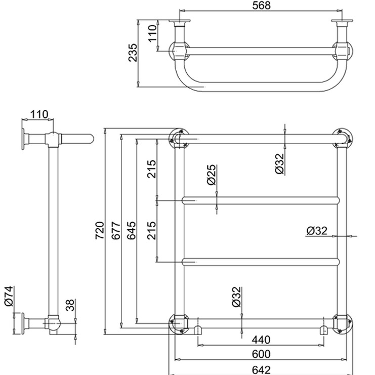 Фото Полотенцесушитель - стиль Современный - Купить в Интернет-магазине