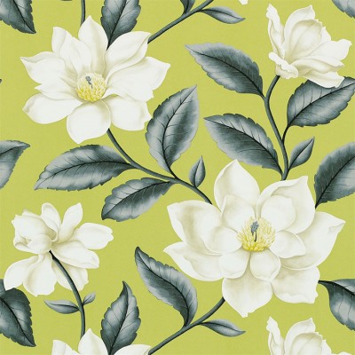 Фото Обои с рисунком - Цветы - стиль Английская классика - Зеленые - Купить в Интернет-магазине