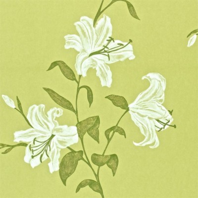 Фото Обои с рисунком - Цветы - стиль Английская классика - Зеленые - Купить в Интернет-магазине