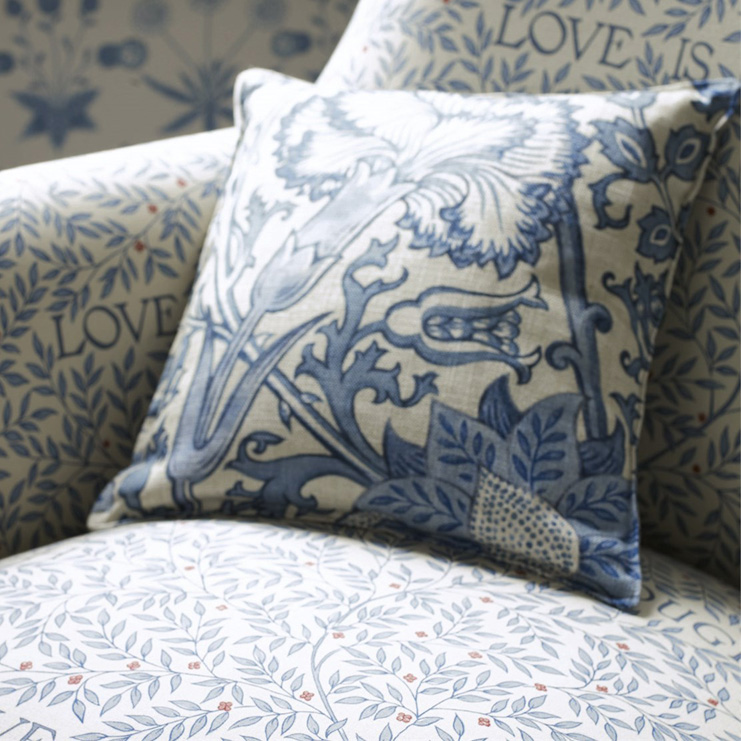 Фото Ткань портьерная с рисунком - Мелкий принт - стиль Английский - Бежевый - Купить в Интернет-магазине