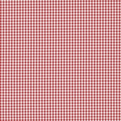 Фото Ткань портьерная с рисунком - Клетка - стиль Английский - Красная - Купить в Интернет-магазине
