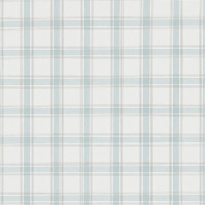 Фото Ткань портьерная с рисунком - Клетка - стиль Английский - Бирюзовая - Купить в Интернет-магазине