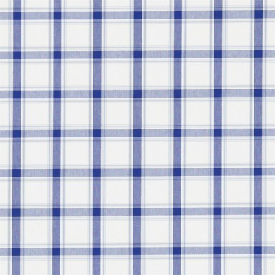 Фото Ткань портьерная с рисунком - Клетка - стиль Английский - Синяя - Купить в Интернет-магазине