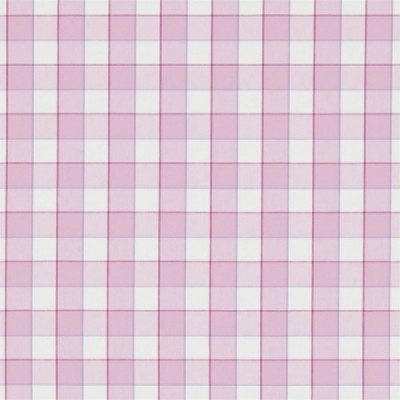 Фото Ткань портьерная с рисунком - Клетка - стиль Английский - Розовая - Купить в Интернет-магазине