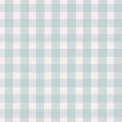 Фото Ткань портьерная с рисунком - Клетка - стиль Английский - Бирюзовая - Купить в Интернет-магазине