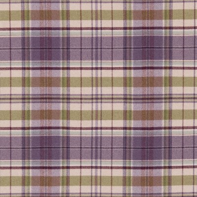 Фото Ткань портьерная с рисунком - Клетка - стиль Английский - Фиолетовая - Купить в Интернет-магазине
