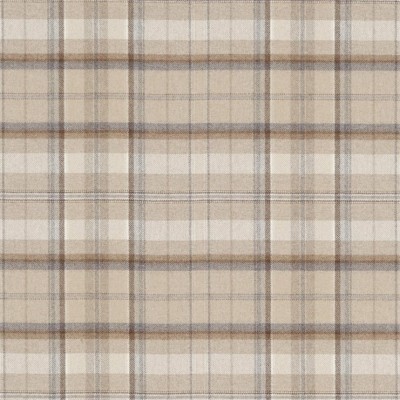 Фото Ткань портьерная с рисунком - Клетка - стиль Английский - Бежевая - Купить в Интернет-магазине
