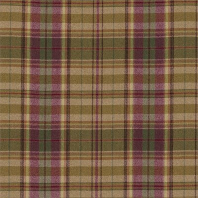 Фото Ткань портьерная с рисунком - Клетка - стиль Английский - Малиновая - Купить в Интернет-магазине